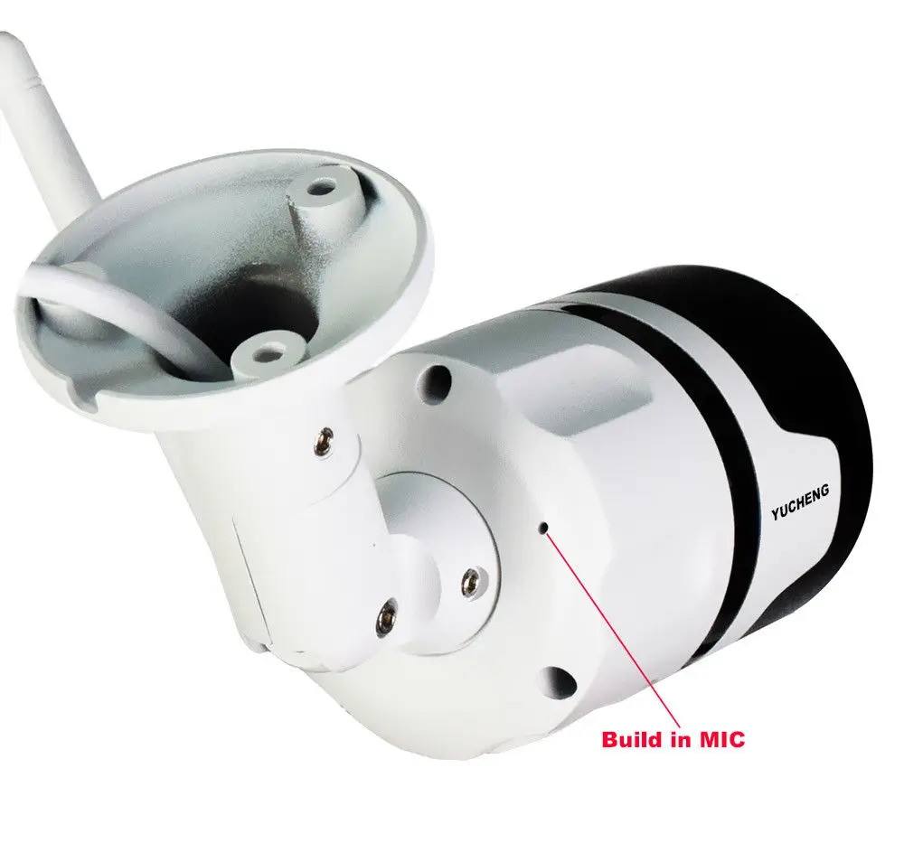 Беспроводной 1080 P 2.0MP 180 Широкий формат fisheye Открытый ip камеры аудио I/O SD карты |