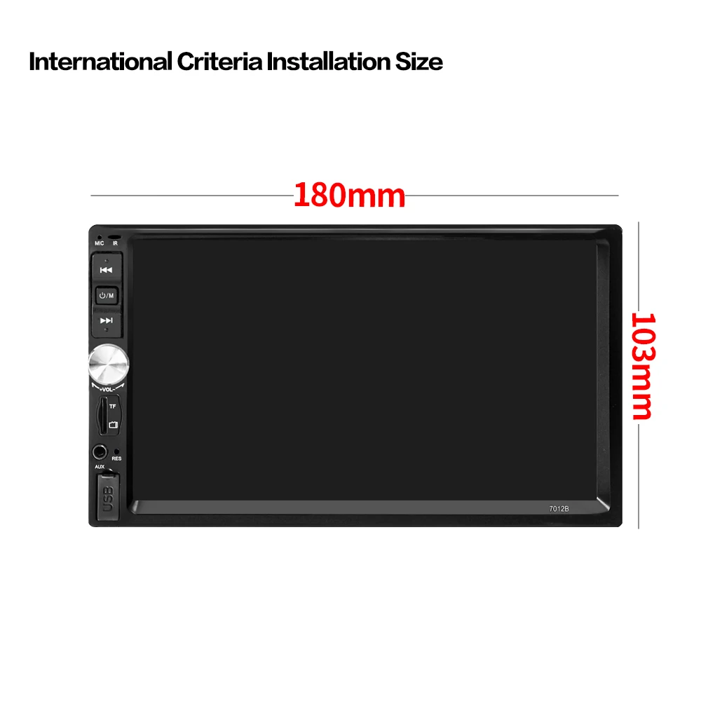 2 din автомагнитола coche recorder Bluetooth 2din 12 В плеер " HD сенсорный экран MP3 MP5 Авто аудио стерео TF USB FM Авторадио 7012b