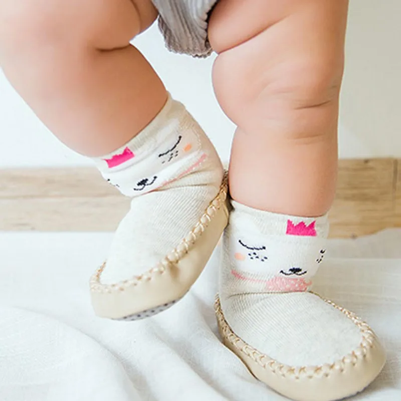 

Newborn Baby Shoes Infant Cotton Socks Shoes Toddler Boy Girl Soft Sole Boot Non-slip