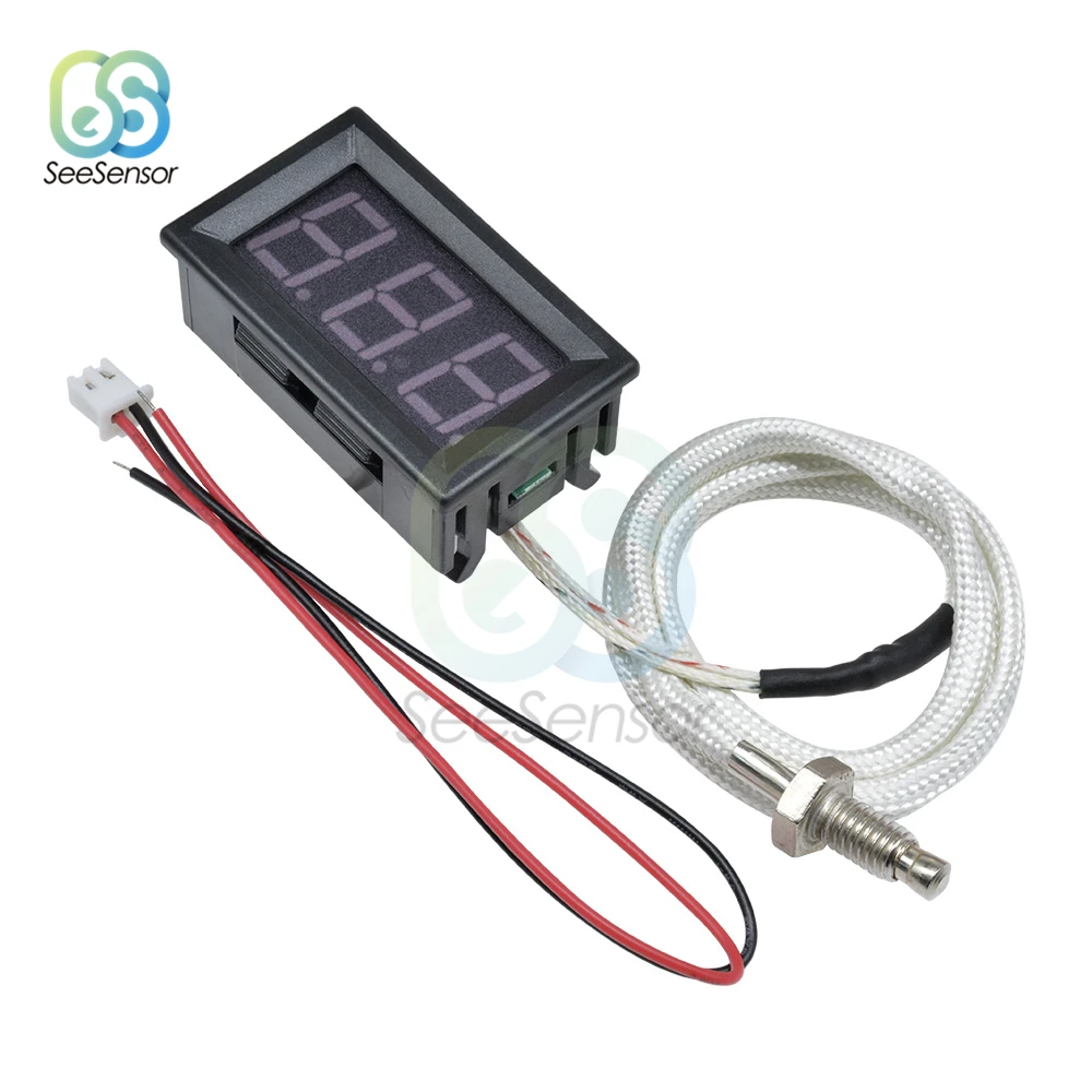 Цифровой светодиодный термометр XH-B310 B310 12 В измеритель температуры K-типа M6