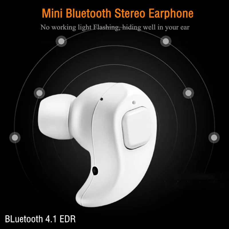 Мини невидимые беспроводные наушники Bluetooth с микрофоном гарнитура MP3 стерео звук