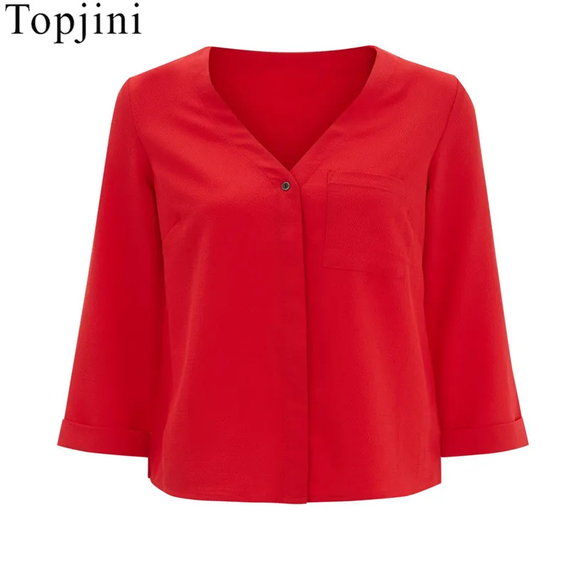 Повседневные шифоновые женские короткие рубашки размера плюс 6XL осень 2019 три