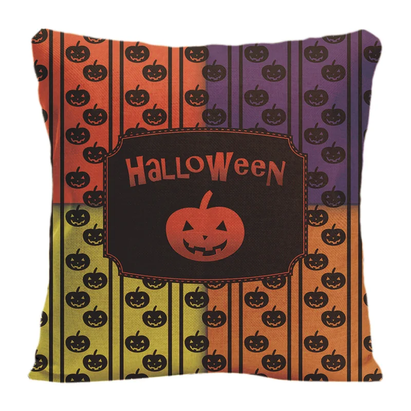 

Cotton Linen Evil Pumpkin Masks Throw Pillow Case Decorative Cushion Cover Pillowcase Customize Gift By Lvsure For Car Sofa Seat