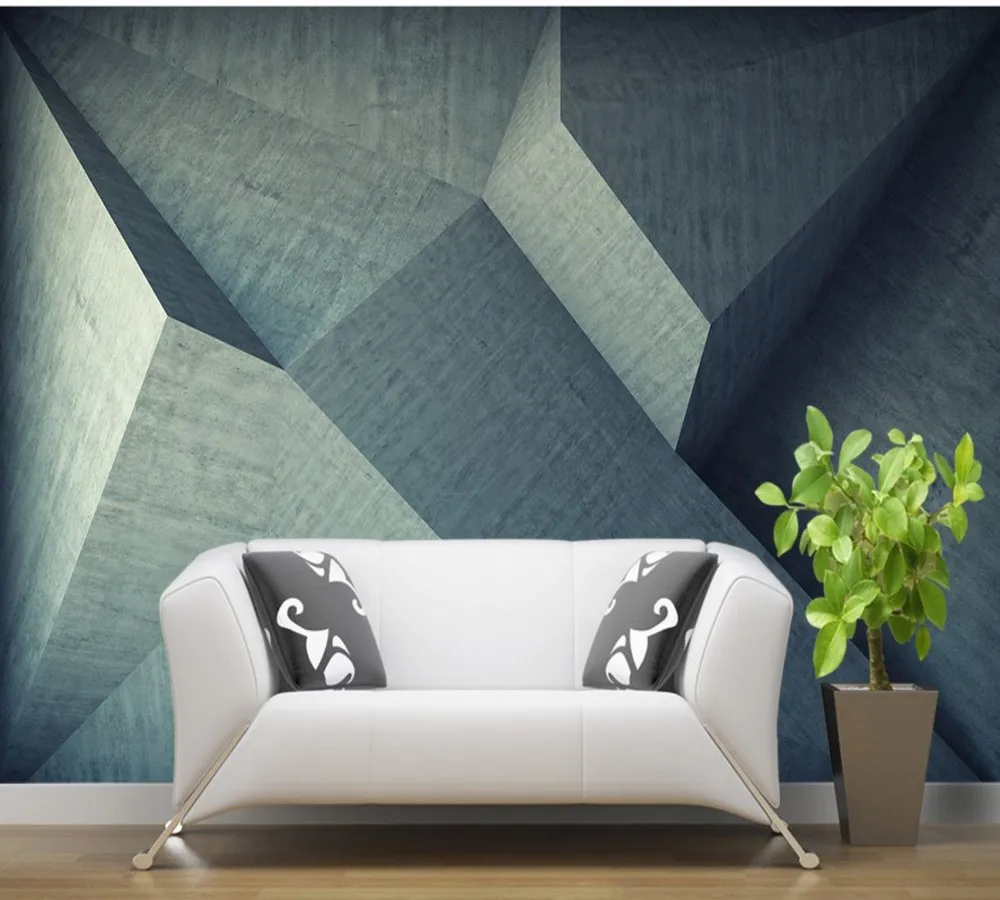 

Бесплатная доставка, скандинавский ветер, креативный геометрический узор, бескаркасная картина, на заказ, фреска, 3d светильник для гостиной...