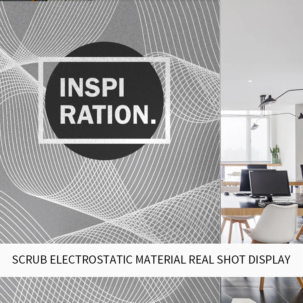 Креативные электростатические наклейки матовые офисная декоративная пленка для