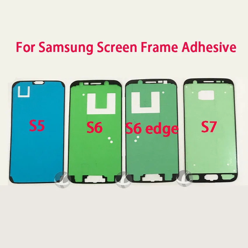 1 шт. наклейка на переднюю раму ЖК-экрана для Samsung Galaxy S3 S4 S5 S6 S7 Edge S8 S9 S10 Plus