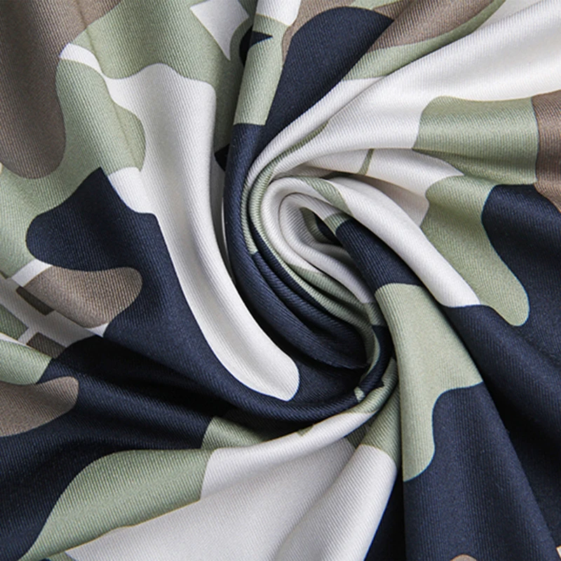 Мужская камуфляжная Джерси для велоспорта компрессионная Облегающая рубашка с