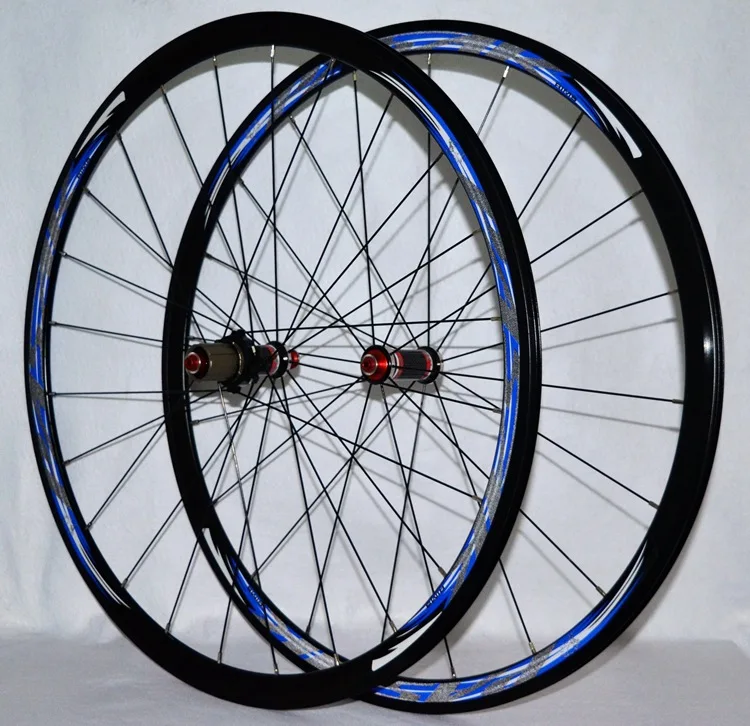 Горячая 700C колеса из углеродного волокна bmx дорожное Велосипедное колесо 30 мм обод из алюминия дорожный набор V/C тормозные велосипедные колеса