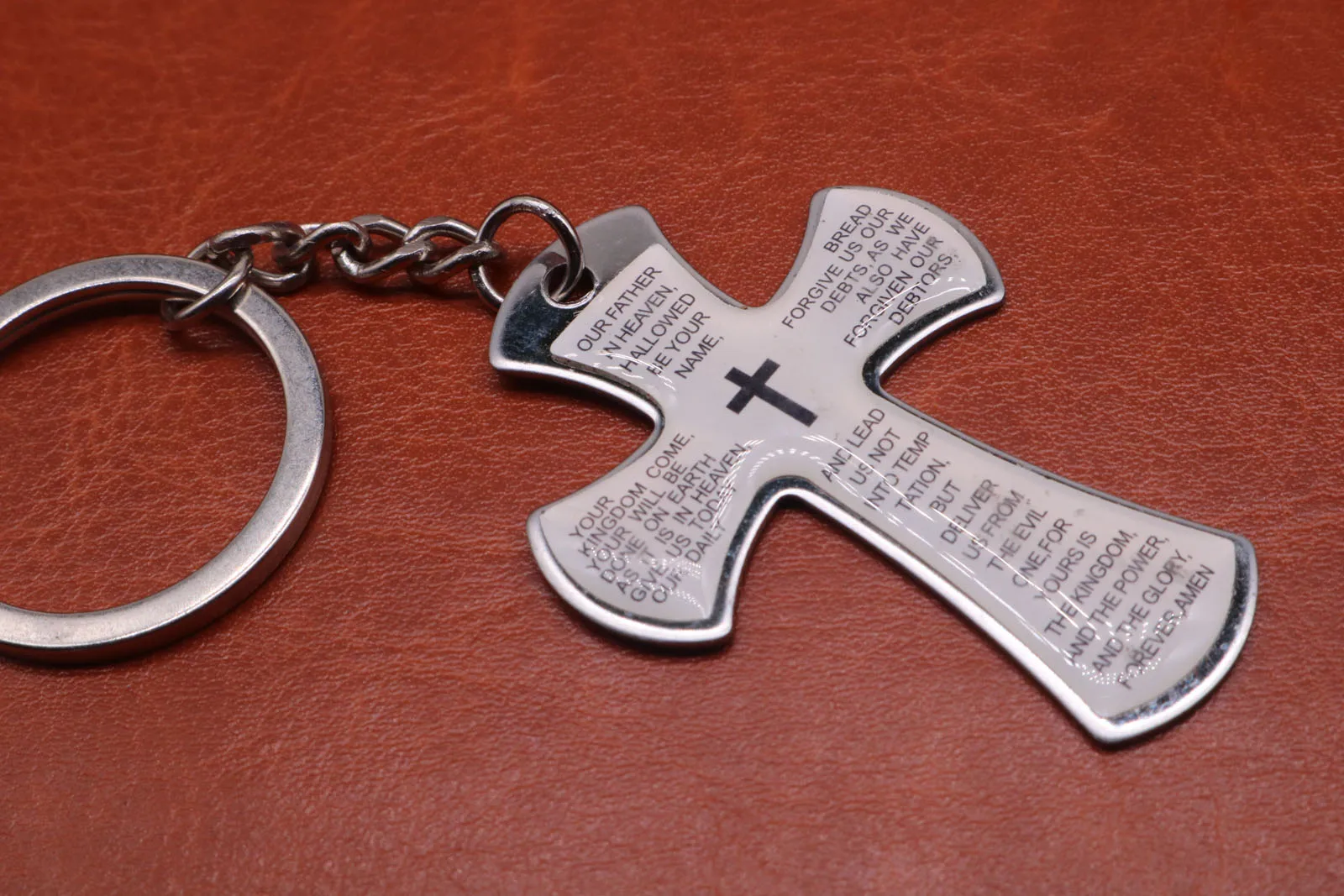 Charm Jesus cross stainless steel pendant Keychain accessories car key chain ring rack female jewelry free delivery. | Украшения и