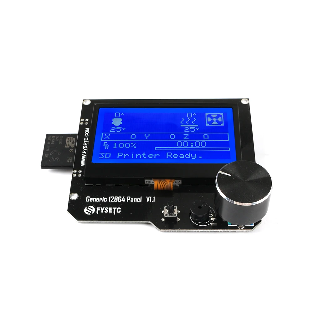 Универсальный 12864 панель V1.1 умный контроллер 12864LCD дисплей с SD Держатель для карт Поддержка CNC Marlin DIY для Cheetah F6 Ramps