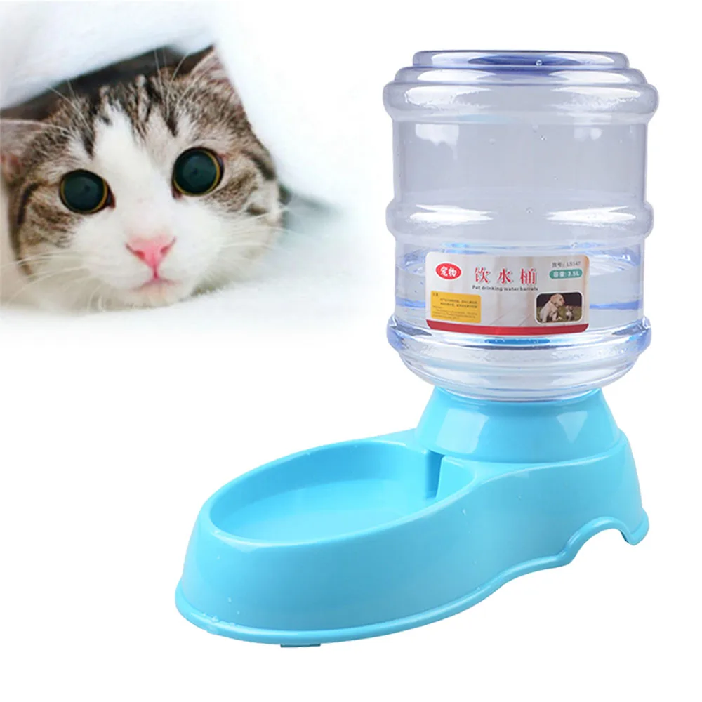 3.5L Pet Авто Кормление корыто Щенок питьевой машины кошка воды Automotic кормушка