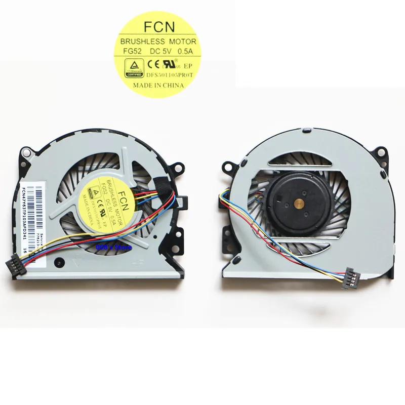 Ноутбук Процессор кулер для HP ENVY X360 15-U 15-U010DX 15-U000 15-U011D 15-U483CL TPN-Q147 KSB0705HBA07 вентилятор
