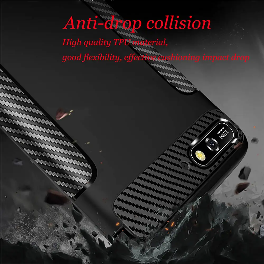 Matte Phone Covers Cases For HUAWEI Honor 7A 16GB 32GB Carbon Case Honor7A Pro Dual Soft Silicon TPU Mens Woman |