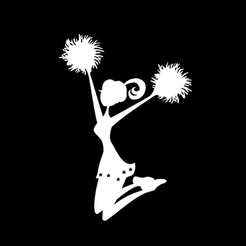 YJZT 9.8*13.8CM Funny One of the Sports Cheerleader Decor Car Sticker Vinyl Black/Silver C12-1414 | Автомобили и мотоциклы