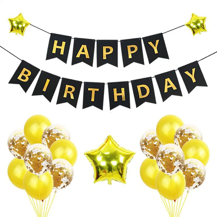 32 шт./компл. с днем рождения воздушные шары украшения для детского душа мальчиков