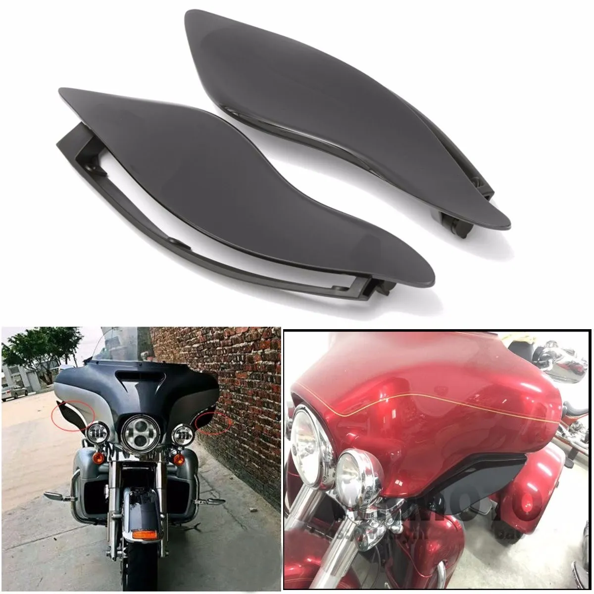 Обтекатель бокового крыла для Harley 2014 2016 1 пара|wings of isis for sale|wing charmwing eagle |