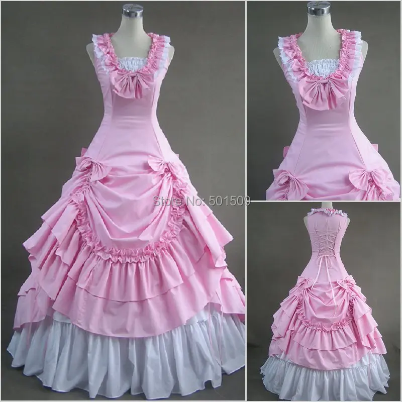 Светильник-розовое/Голубое женское средневековое длинное платье в стиле ретро для косплея/Лолита/Алисы костюм французской горничной для косплея Светильник-розовое/Голубое женское средневековое длинное платье в стиле ретро для косплея/Лолита/Алисы костюм французской горничной для косплея