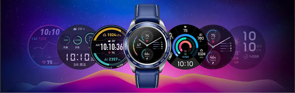 Honor Watch Magic SmartWatche мужские часы мониторинг сердечного ритма и давления сна водонепроницаемые NFC носимые устройства(Magic