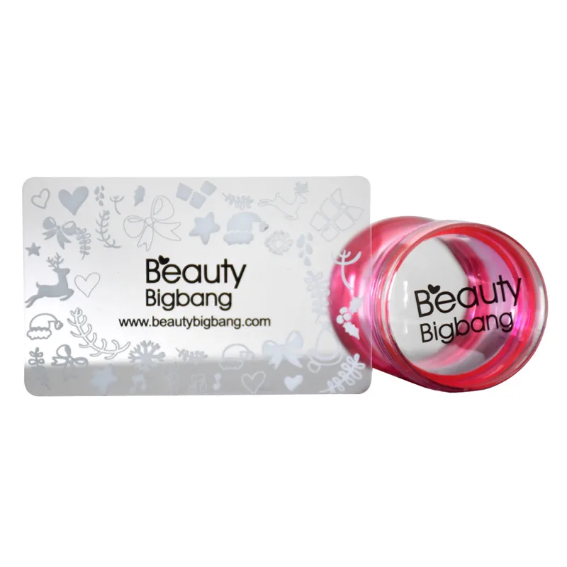 BeautyBigBang набор пластин для штамповки ногтей резиновый штамп для скребка для ногтей прозрачный желе цветок ручка для дизайна ногтей штамп для штамповки ногтей