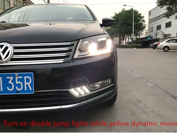 EOsuns светодиодный DRL дневного света для Volkswagen VW Passat B7, беспроводной контрольный переключатель, тусклый контроль, высокое качество
