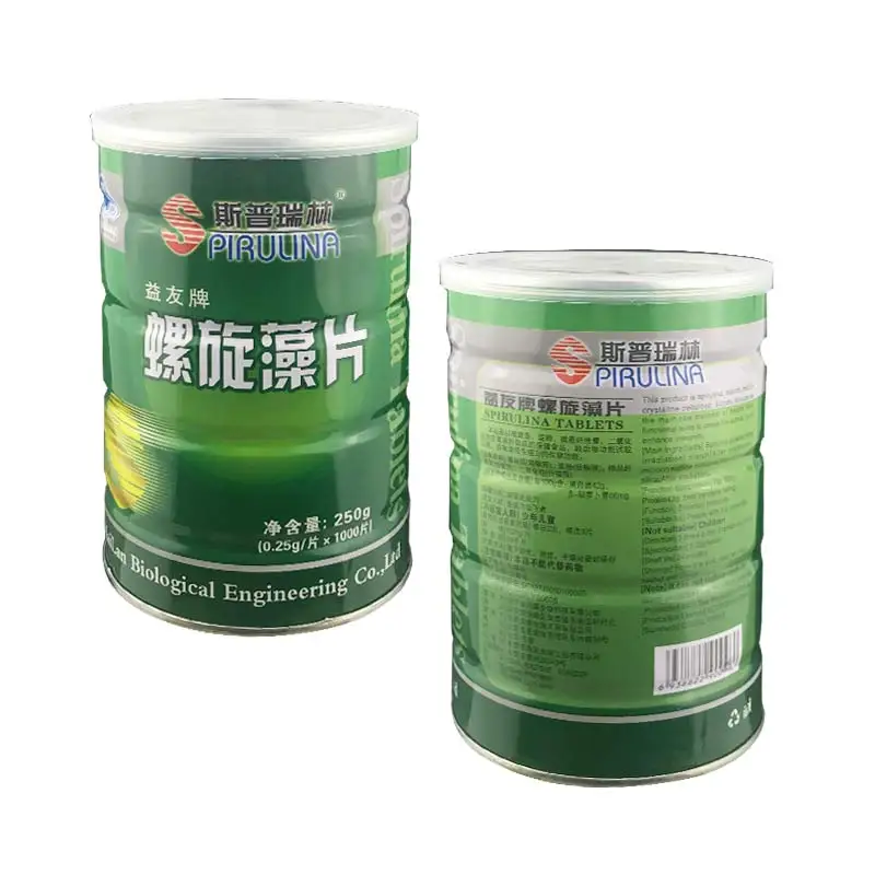 Натуральный спирулинаenhance-Immune Organic Spirulina таблетки Здоровое питание Анти-усталость анти-радиация потеря веса 2000 шт