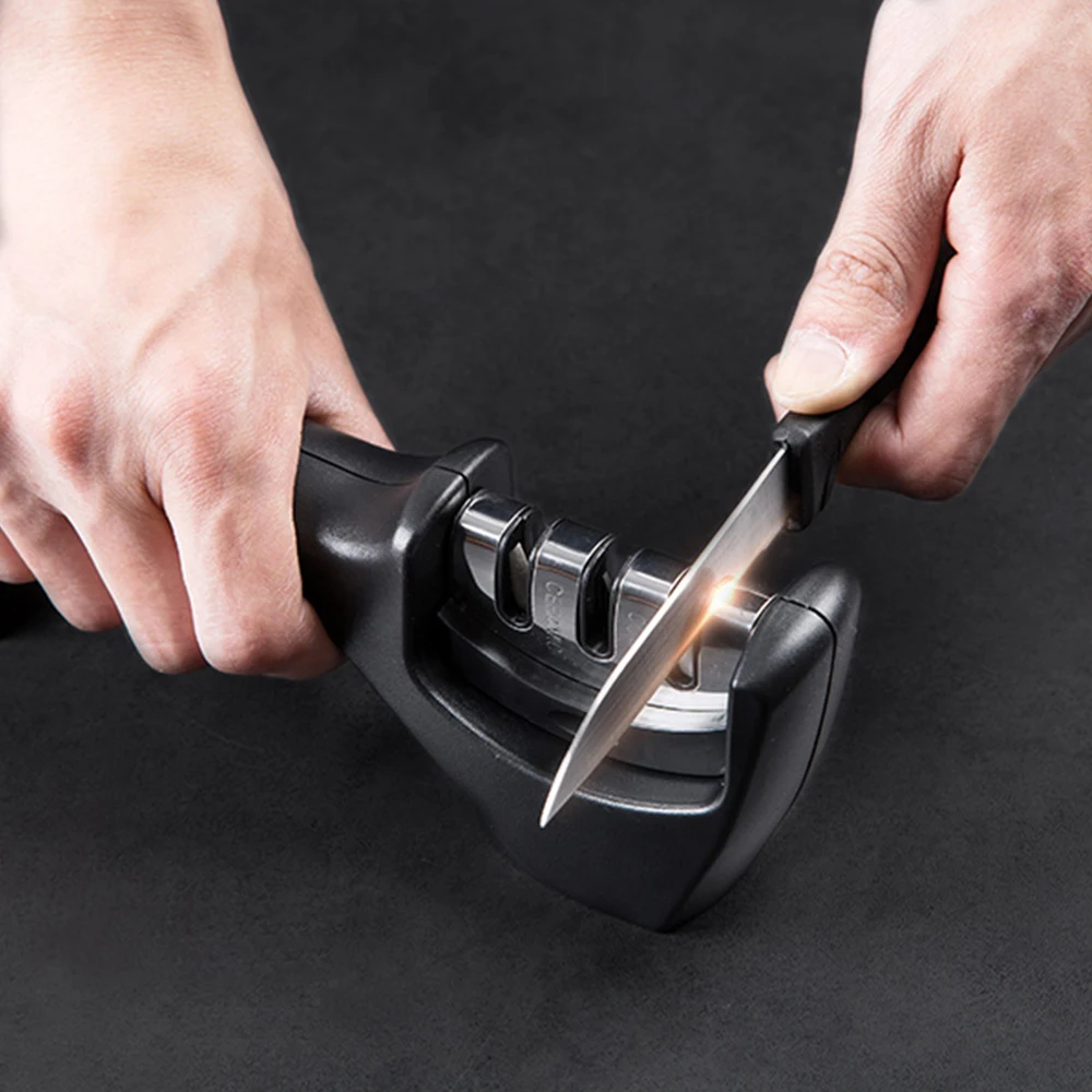 Переносная точилка для ножей Системы 3 этапа Кухня точильный камень дома