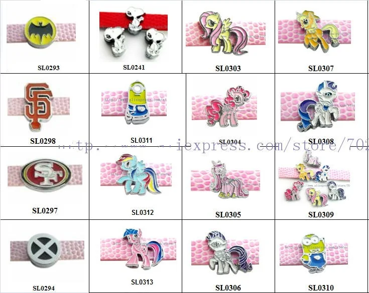 5 шт. 8 мм горячая Распродажа собака лошадь Мультяшные персонажи слайды Подвески