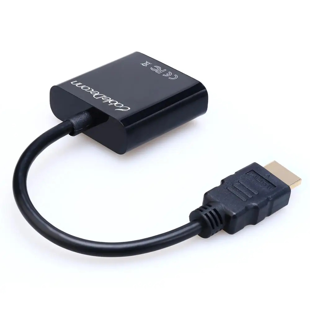 Адаптер HDMI VGA Папа мама преобразователь адаптер 1080P цифро аналоговое видео аудио