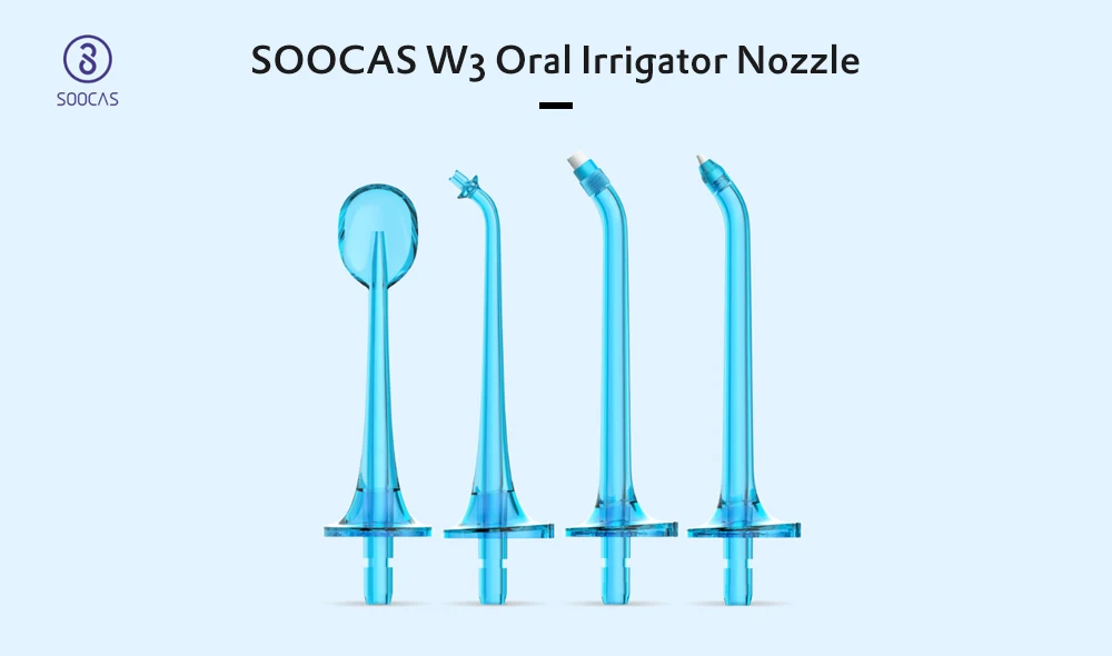 SOOCAS W3 Портативный зубы Ирригатор для полости рта насадка Стандартный Тип от youpin 2 шт