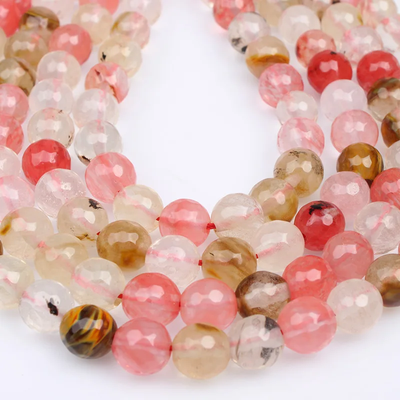 Бусины из хрустального стекла CAMDOE DANLEN круглые бусины с граненым арбузом россыпью