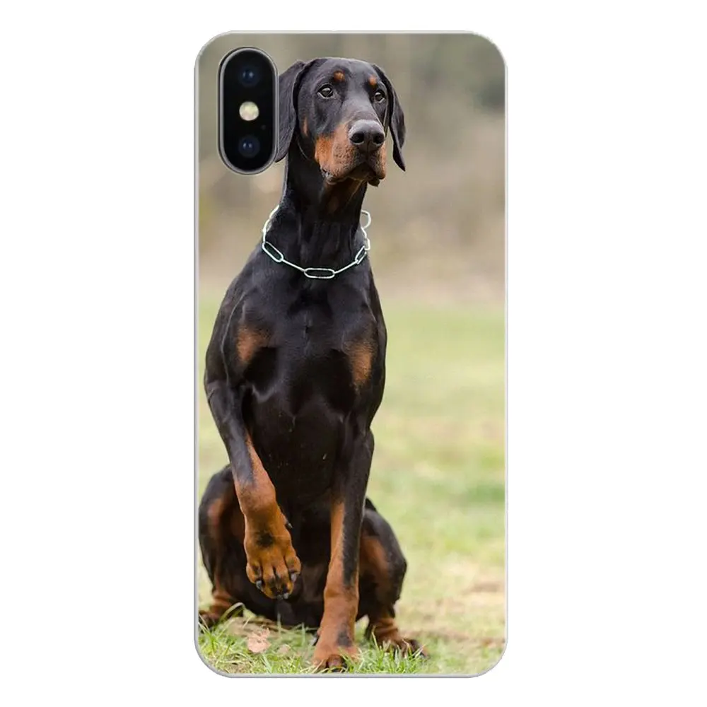Силиконовые чехлы для лица Pinscher собака добермана язык Huawei P20 Lite Nova 2i 3i 3 GR3 Y6 Pro Y7 Y8 Y9