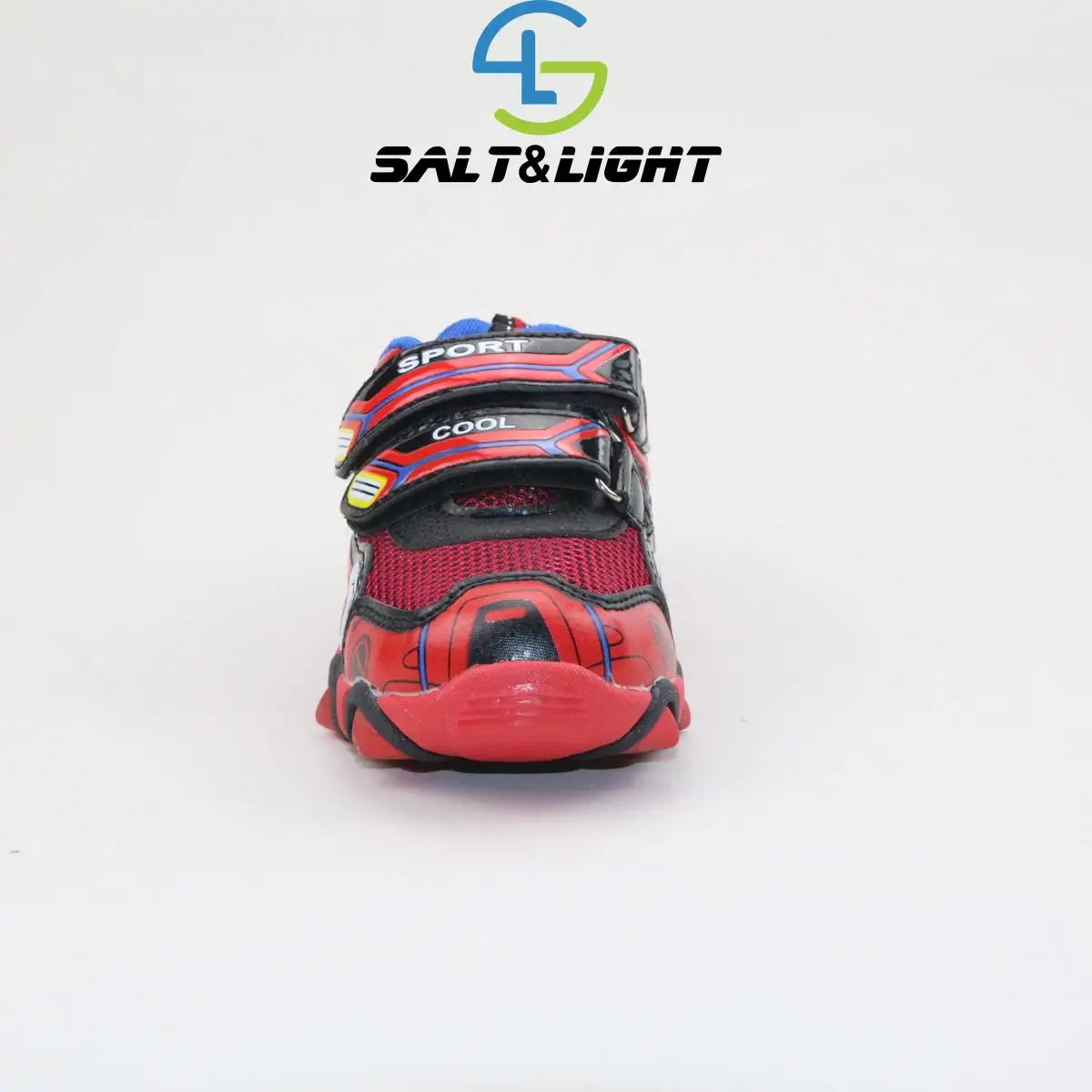 Детская спортивная обувь JUSTSL с рисунком Железного человека модные блестящие