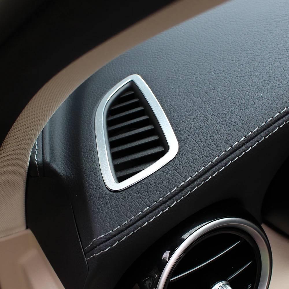 

For Mercedes Benz C Class W205 C200 2015 2016 Car-styling Alumium Alloy Dashboard Air Conditioning Outlet Cover Trim Accessories