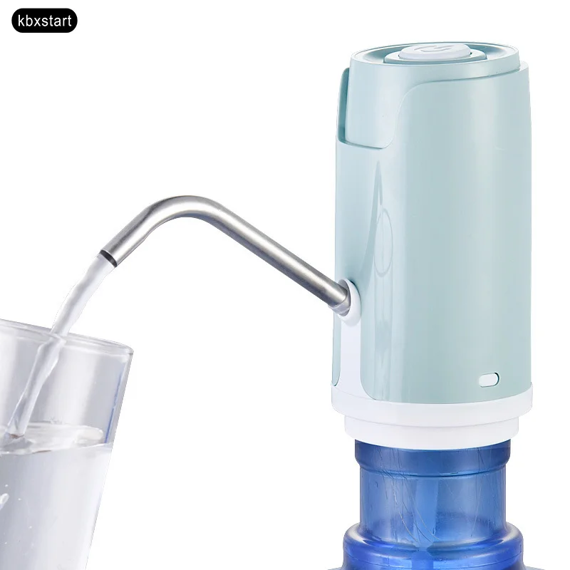 Портативный диспенсер для воды USB аккумуляторная напиток Dispensador De Agua электрико бутылка водопроводной воды насос Articulos де Cocina - Цвет: Синий