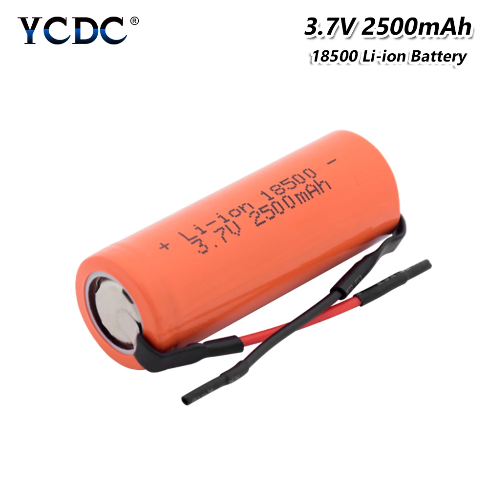 1/2/4 шт 3,7 V 18500 2500mAh литий-ионный аккумулятор перезаряжаемые литиевые батареи 18500 Радиоуправляемый игрушечный автомобиль светодиодный фонарик Фонарь сменная лампа клетки