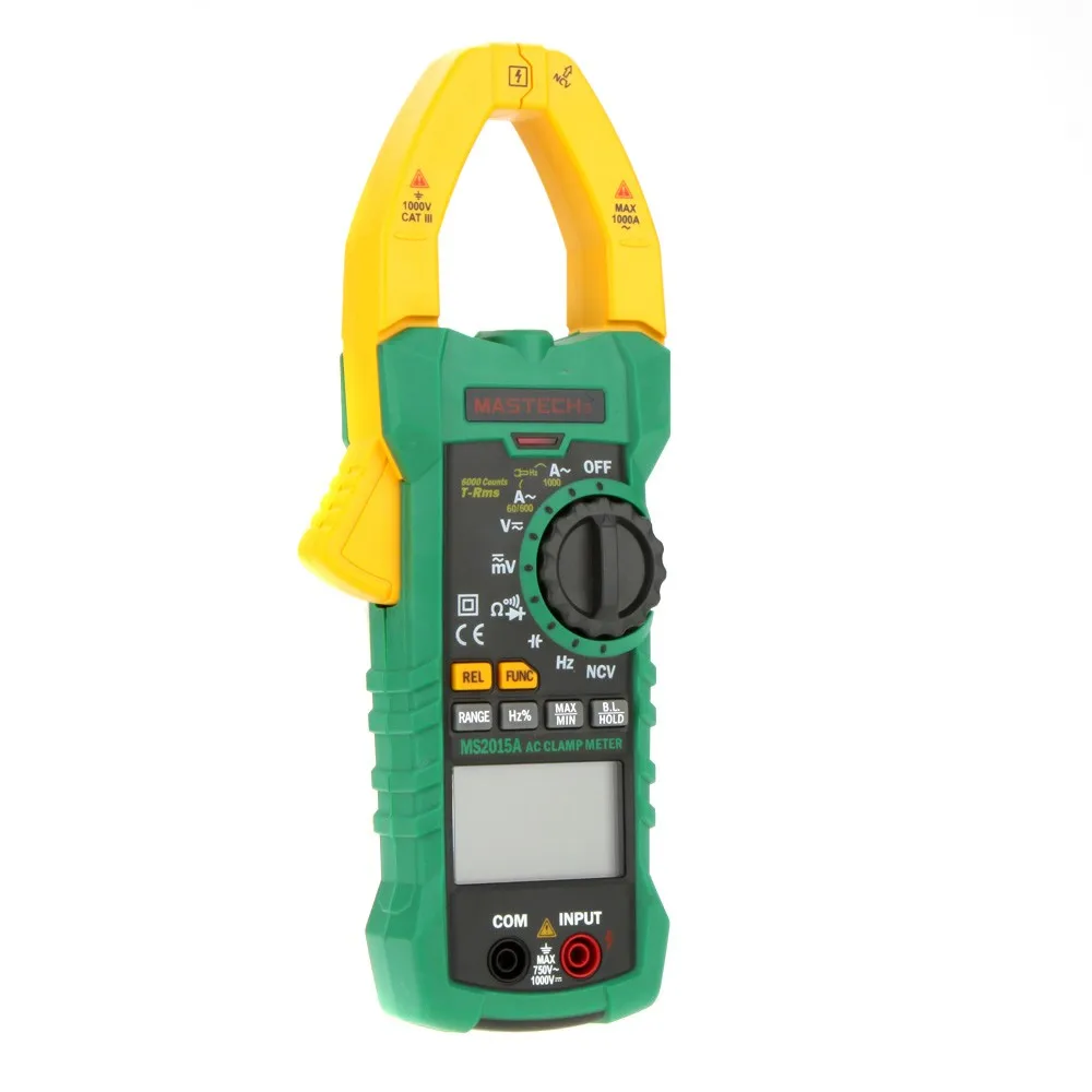 MASTECH MS2015A AutoRange Digital AC 1000A токовые клещи измеритель емкости частоты и НТС тестер w/True
