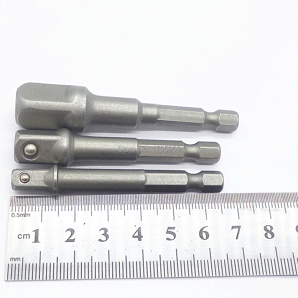 Набор адаптеров для удлинителя с шестигранным хвостовиком 3 шт. 1/4 &quot 3/8&quot 1/2