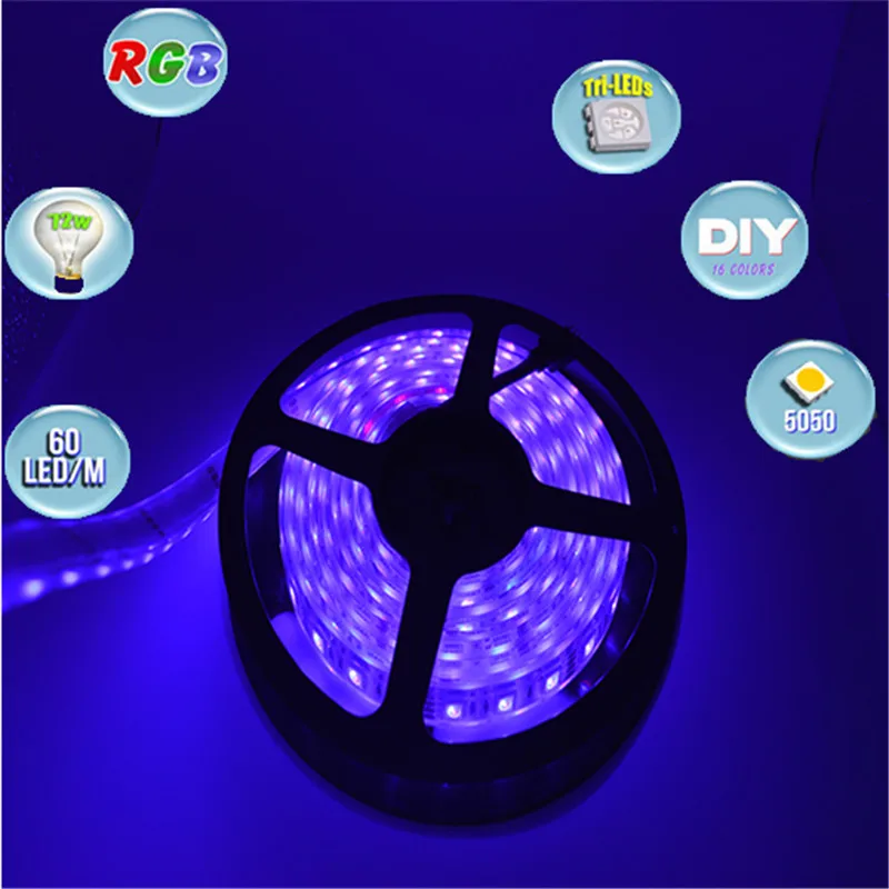 5 м 10 М 5050 IP68 водонепроницаемая светодиодная лента RGB Освещение для аквариума