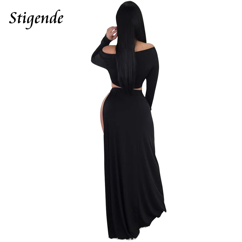 Женский комплект из двух предметов Stigende укороченный Топ с длинным рукавом и