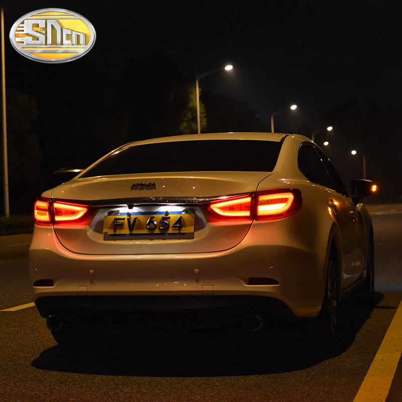Car LED Tail Light Taillight For Mazda 6 Atenza 2013- Rear Running Light+ Brake Light+ Reverse Lamp+ Turn Signal Light