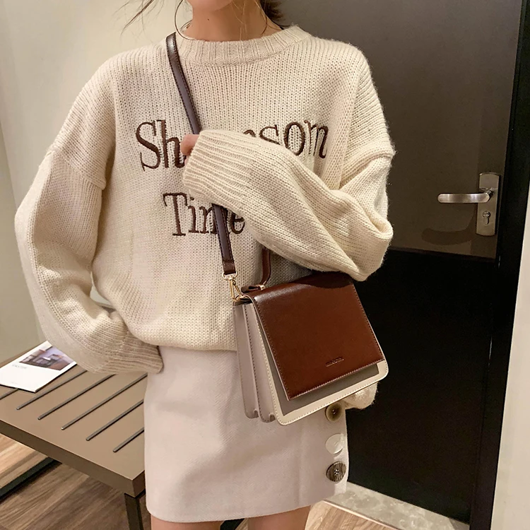 Популярная брендовая ретро модная женская квадратная сумка Новая высококачественная женская дизайнерская сумка из искусственной кожи сумки через плечо