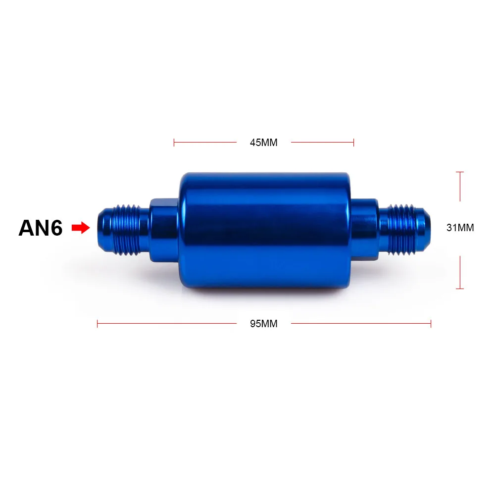 RASTP автомобильные аксессуары алюминиевый топливный фильтр 100 микрон в комплекте