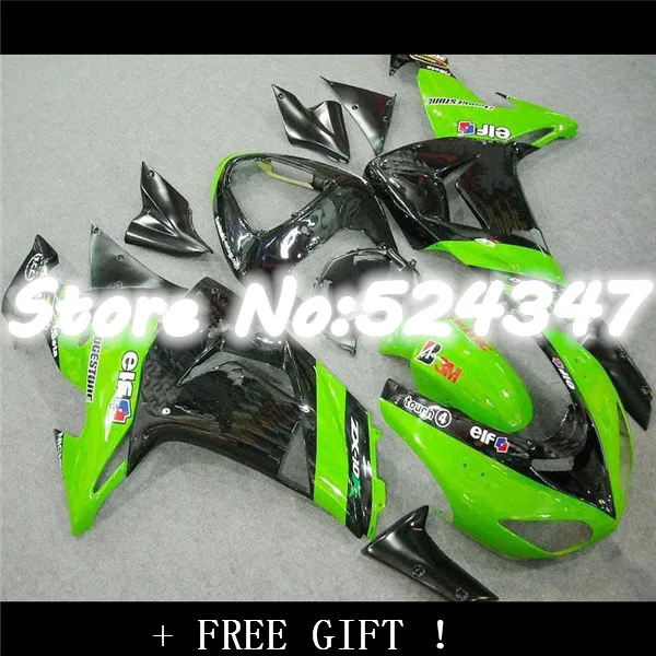 

Послепродажное зеленое обтекатель для KAWAAKI ZX10R 06-07 ZX-10R 2006-2007 10R 06 07 ZX 10R 2006 2007
