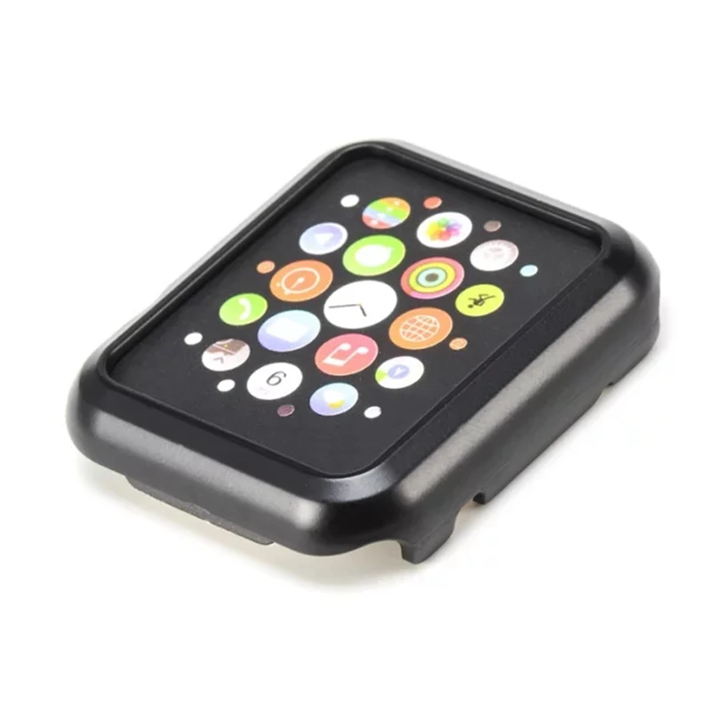 Black URVOI Новое поступление чехол для apple watch 1 2 Защитная пленка тонкий чехол для i watch чехол Корпус без логотипа 42 мм/38 мм - Цвет: Black