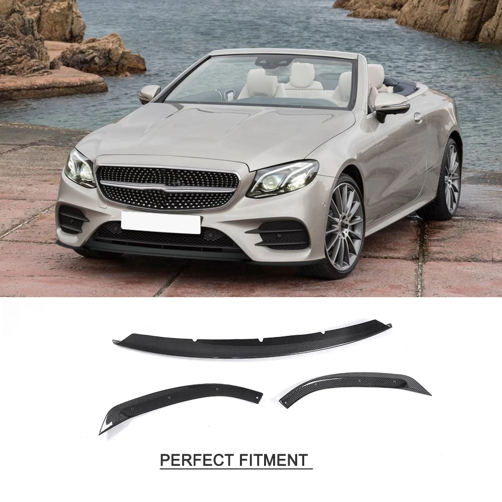 Передний бампер из углеродного волокна спойлер для Mercedes Benz E Class C238 E200 E300 E400 E500 Sport
