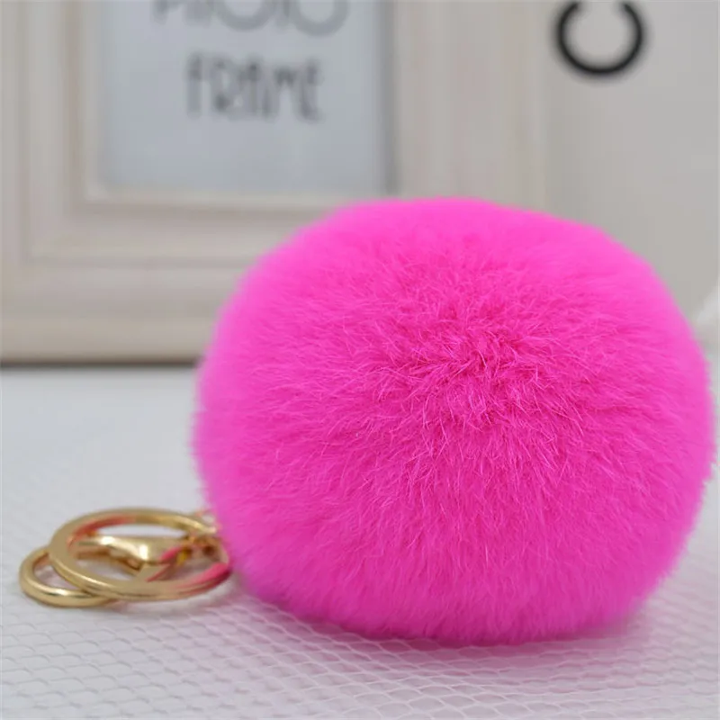 Недорогой Роскошный брелок для ключей в виде кролика или 1 шт.|bag accessories|fluffy keychainfur