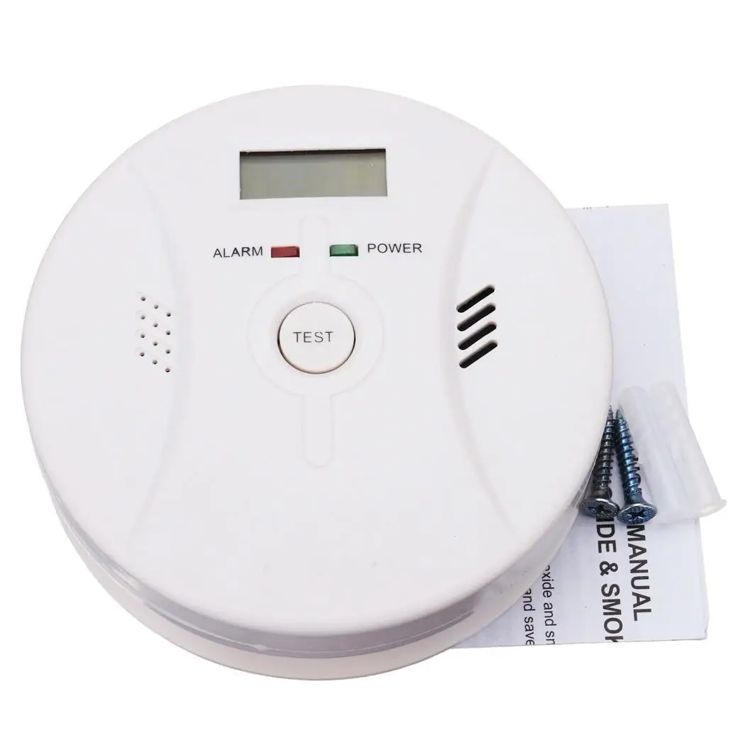 Combination Carbon Monoxide Smoke Alarm Poisoning Sensor Detector | Безопасность и защита