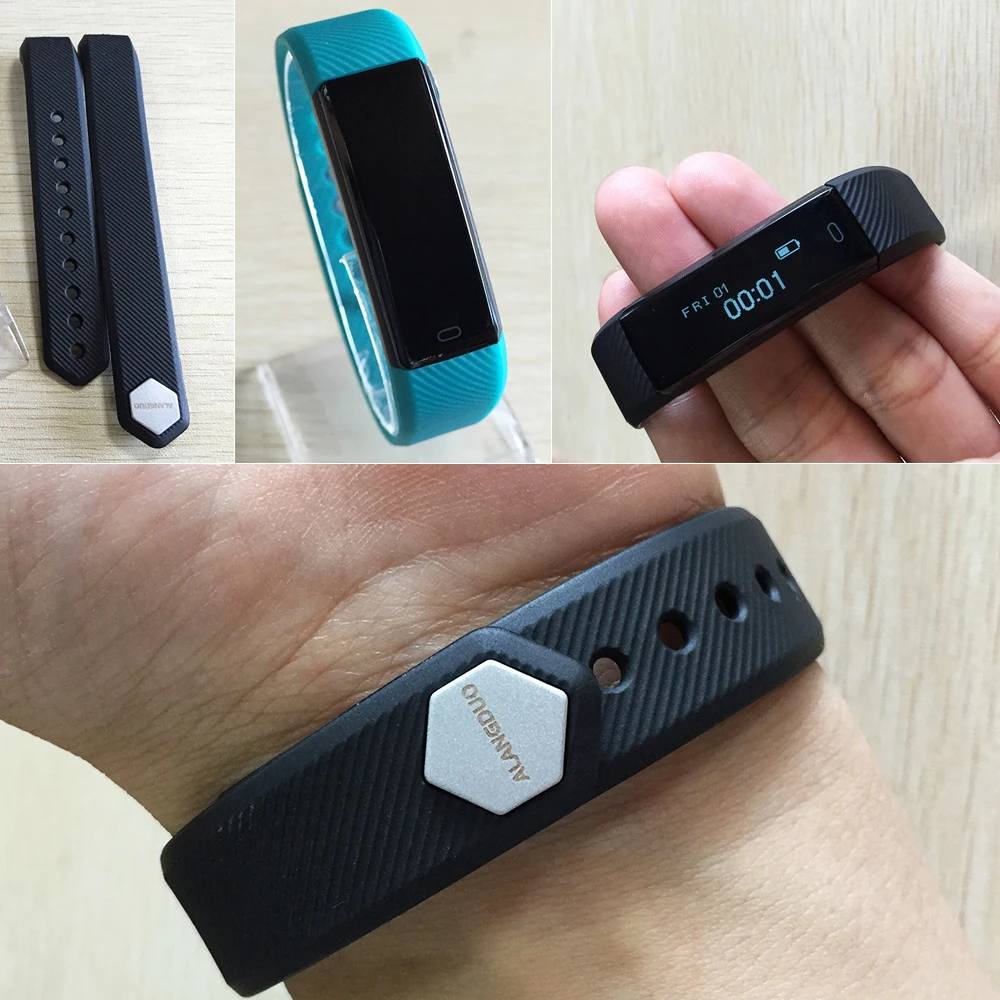 ALANGDUO ID115 смарт Браслет фитнес трекер Шагомер Bluetooth монитор сна Будильник