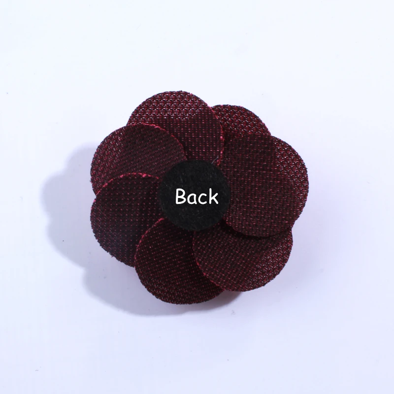 10PCS 5.5CM 16 Color For U Pick Small Layerd Burlap Puff Rose Fabric Flowers Bridal Wedding Floral Applique Hair Accessories |