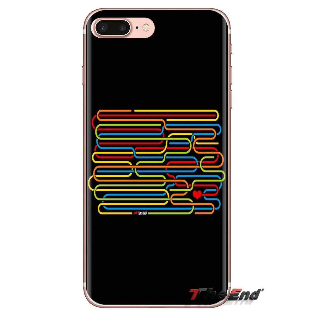 For Xiaomi Redmi 4A S2 Note 3 3S 4 4X 5 Plus 6 7 6A Pro Pocophone F1 I Love Techno technology Music Art Silicone Phone Skin Case |